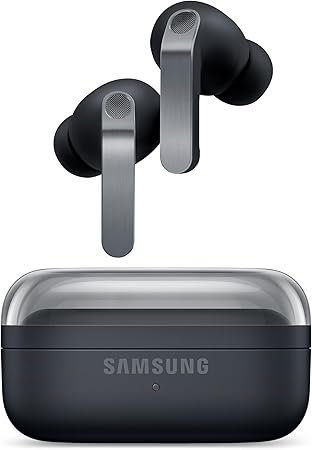 Samsung Galaxy Buds4 Pro, Black, Real Metal Blade, 2-way Speaker & Dual Amp, Enhanced ANC, Adaptive Noise Control, Seamless Connection (UAE Version)